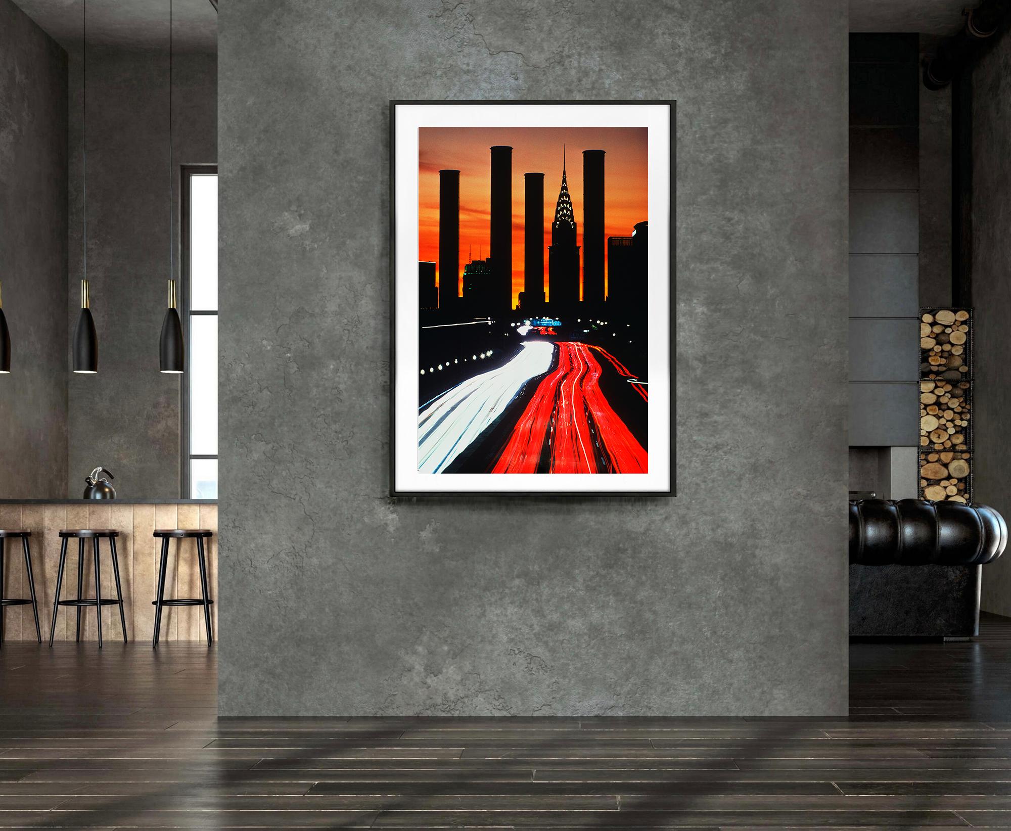 Chrysler Building:  The Smokestack and the Skyscraper - Surrealist Photograph by Mitchell Funk