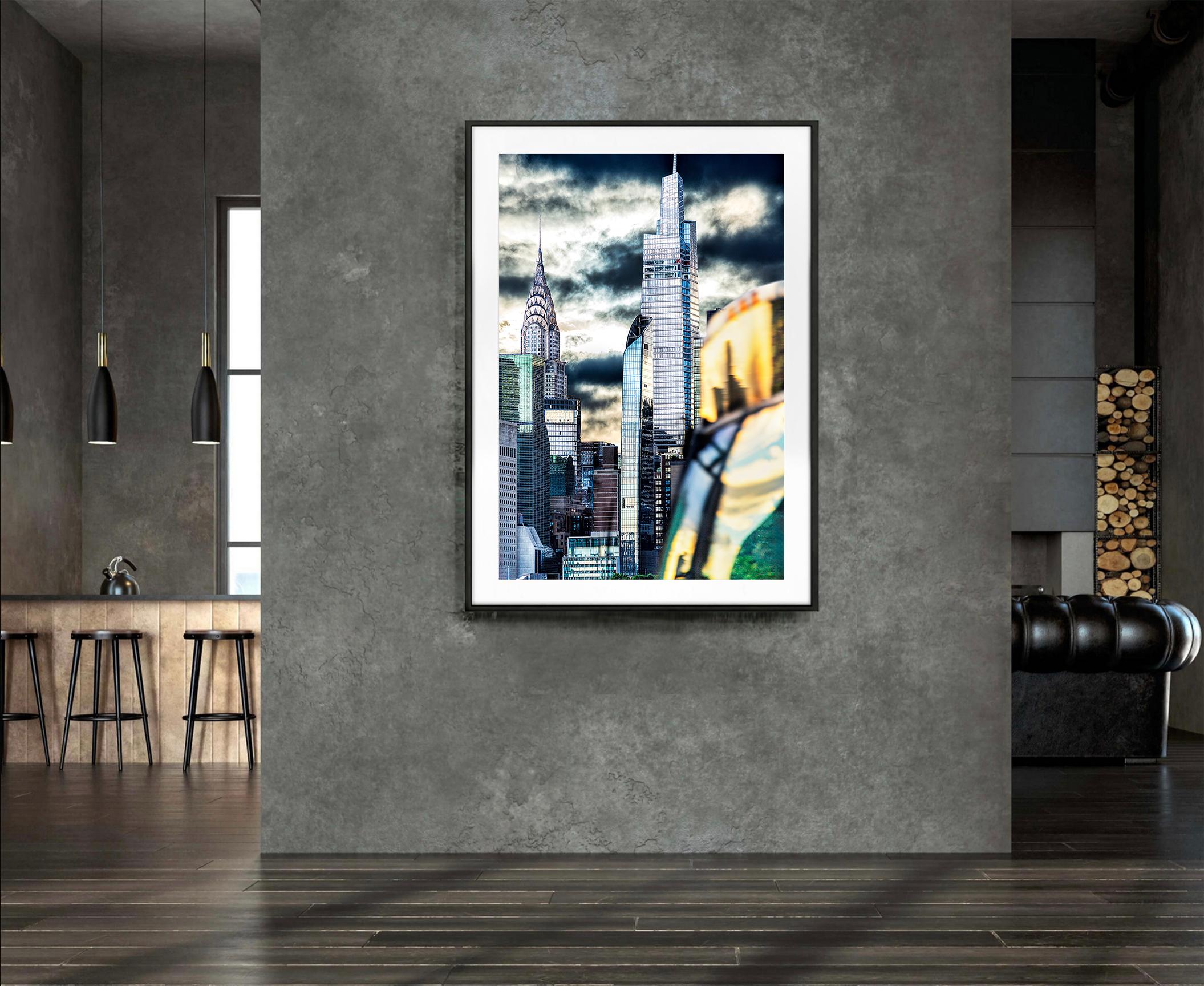 Chrysler Building Veiled in Silver and Grey - Post-Impressionist Photograph by Mitchell Funk