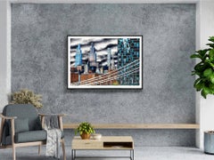 Chrysler Building With Yellow Bus. "New New York Skyline"