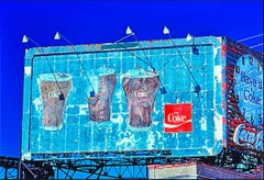 Vintage Blue Coca-Cola Coke Sign Coney Island