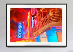 Colony Hotel Ocean Drive, South Beach bei Nacht Tropische neonrote und neonblaue Farben