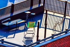 Deck Chair Casual Abstraction with Raking Light and Shadows