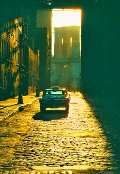 Dumbo - Gold Brooklyn Bridge Cobblestone Street (rue pavée du pont de Brooklyn)