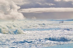 East Hampton Beach:: Wellen:: Wolken:: wirbelnde Wolken