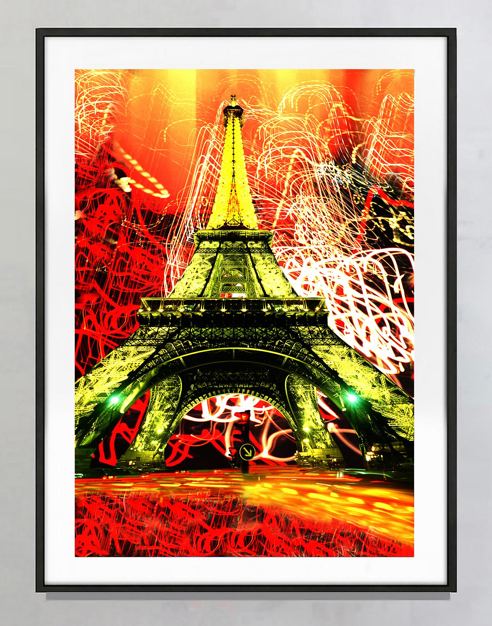 Torre Eiffel in Jackson Pollock Illuminazione a goccia  - Parigi Francia in vendita 2
