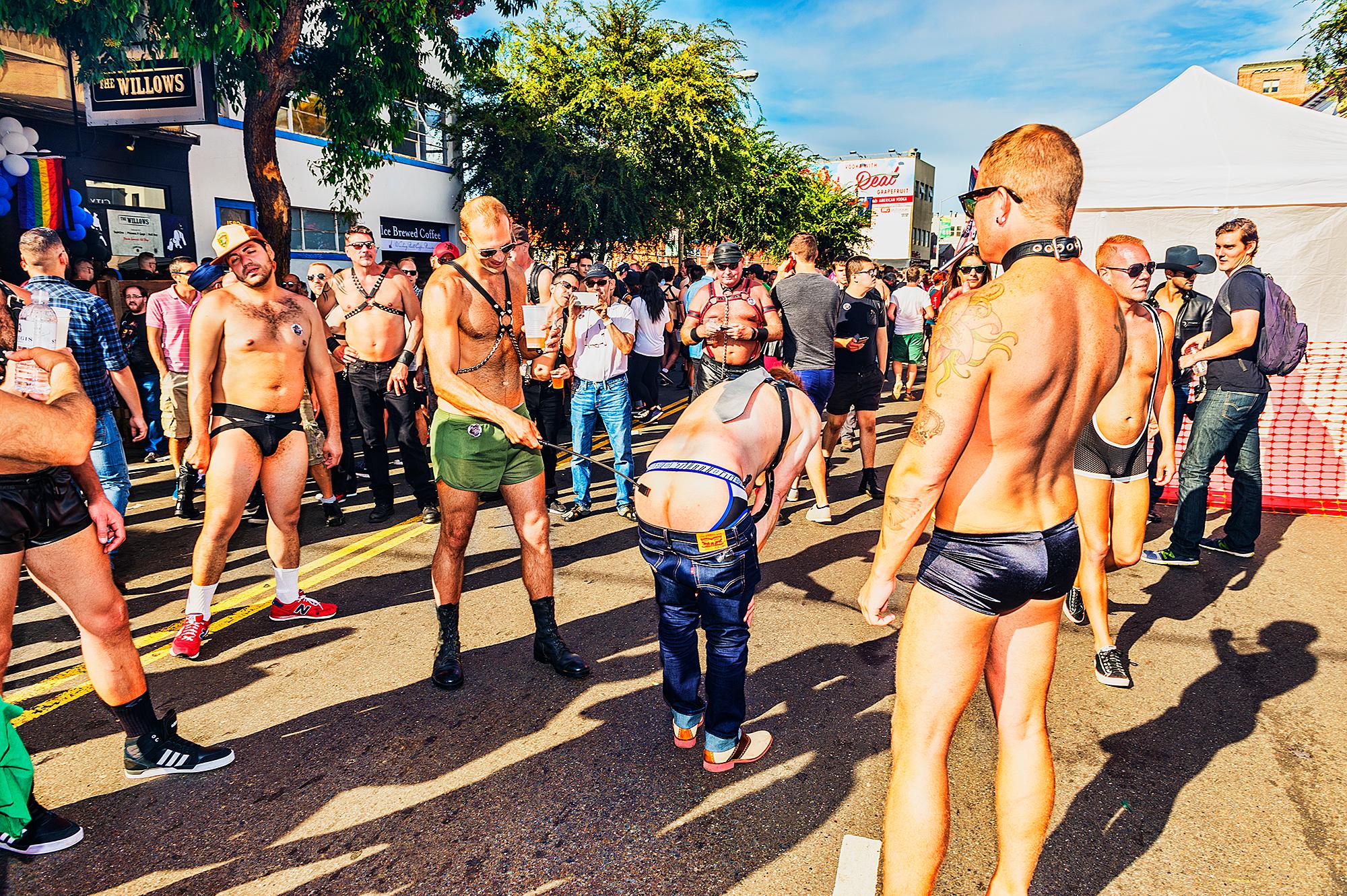 Mitchell Funk Nude Photograph – Fetisch Spanking,  Folsom Street Fair – Gay Interest  BDSM