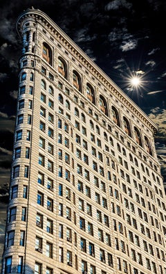 Flatiron Building with Dramatic Light -  Abstract Photography