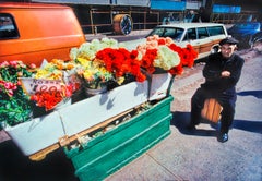 Flower Seller on NYC Street, Color Photography, Signed Edition 4/15