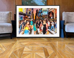 Frenzied Pedestrians at Crosswalk Times Square - Street Photography Literally