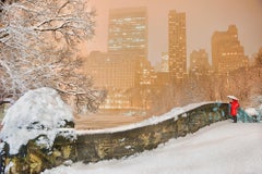 Mitchell Funk - Gapstow Bridge Central Park In Snowstorm Gapstow Bridge Central Park In Snowstorm