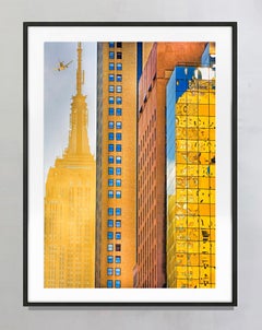 Golden Empire Building View from 5th Ave, Signed Color Photography