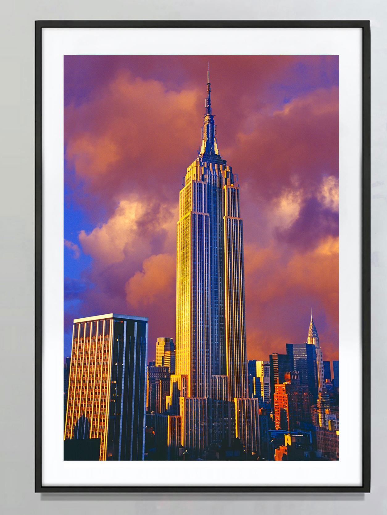 Golden Empire State Building, New York City - Photograph de Mitchell Funk