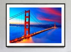 Golden Gate Bridge Blue Dawn, Color Photography, Signed, 3/15 Edition