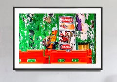 Fotografía de Arte Callejero Graffiti en Rojo y Verde