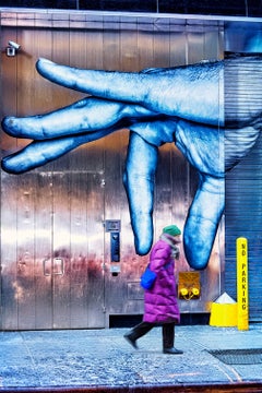 Graffiti Wall Big Fingers, Color Photography Print, Signed 3/15, NYC