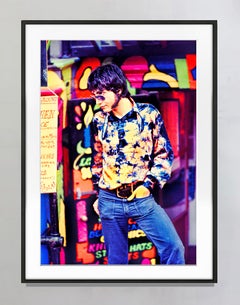 Groovy Portrait. Hippy at Psychedelic Head Shop St. Mark's Place, East Village