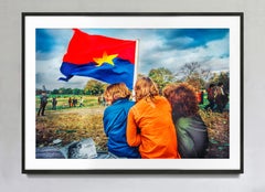 Hippies Protesting Vietnam War In Central Park, Vintage Color Photography Print