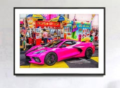 Hot Pink Hot Car in Times Square  - Automotive