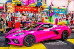 Hot Pink Hot Car in Times Square  - Automotive