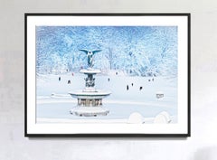Impressionist Snow Storm -   Bethesda Fountain Central Park