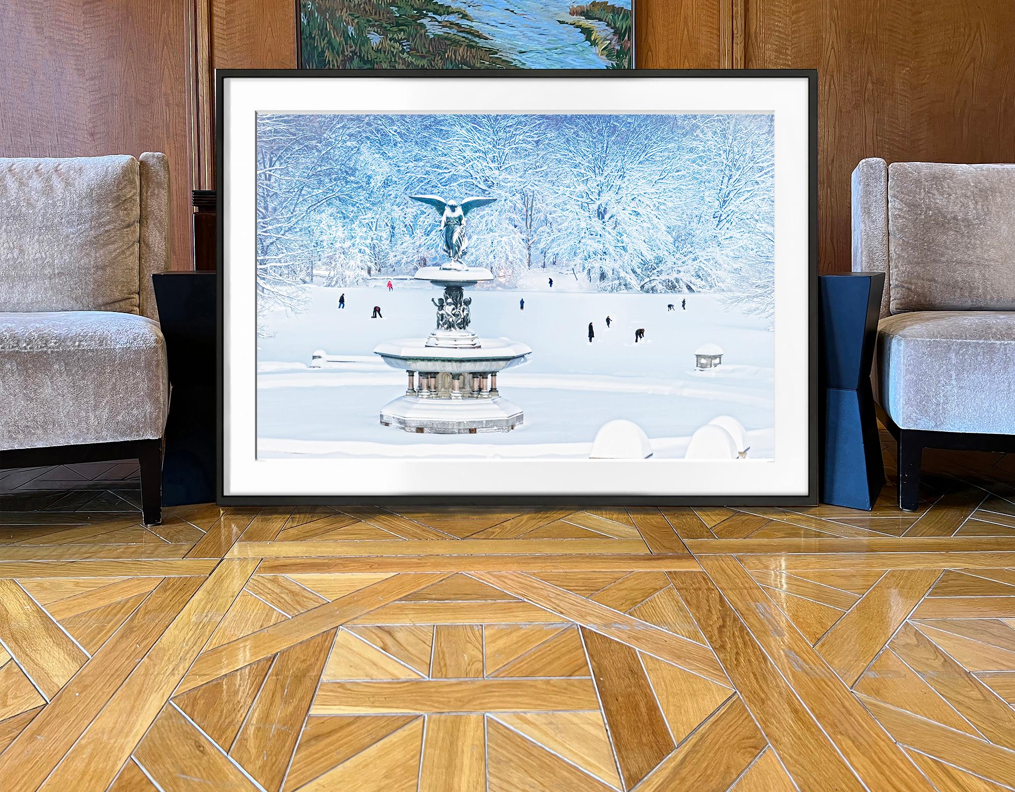 Impressionist Snow Storm -   Bethesda Fountain Central Park  For Sale 1