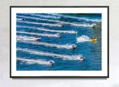 Jet Ski Sport d'acqua Azione Gara di onde in acqua blu