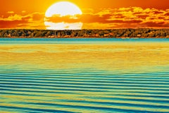 Large Sun Water Reflections East Hampton Fine Art Print Hahnemuhle Paper Baryta