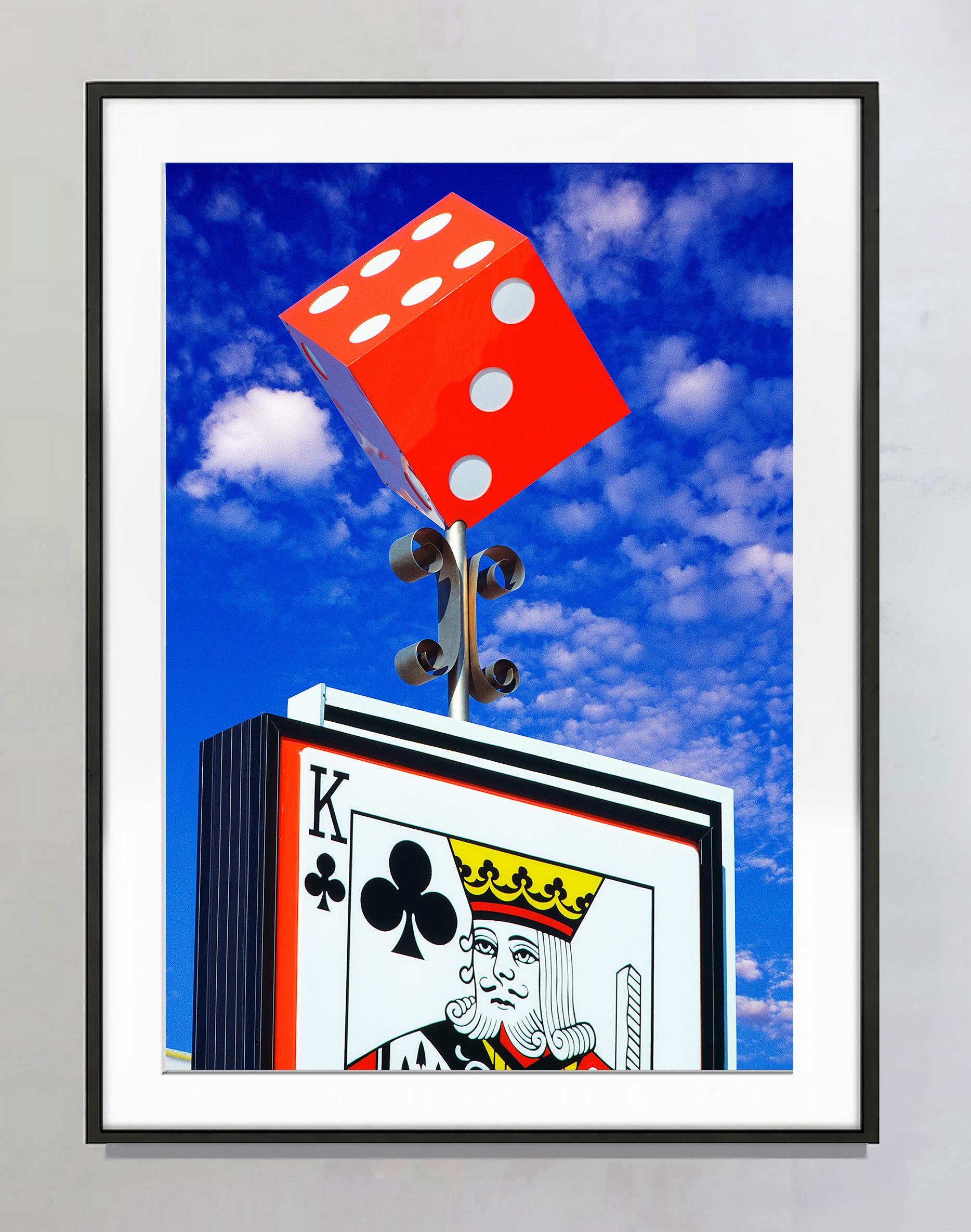 Las Vegas Gambling Dice  - Primary Colors  - Photograph by Mitchell Funk