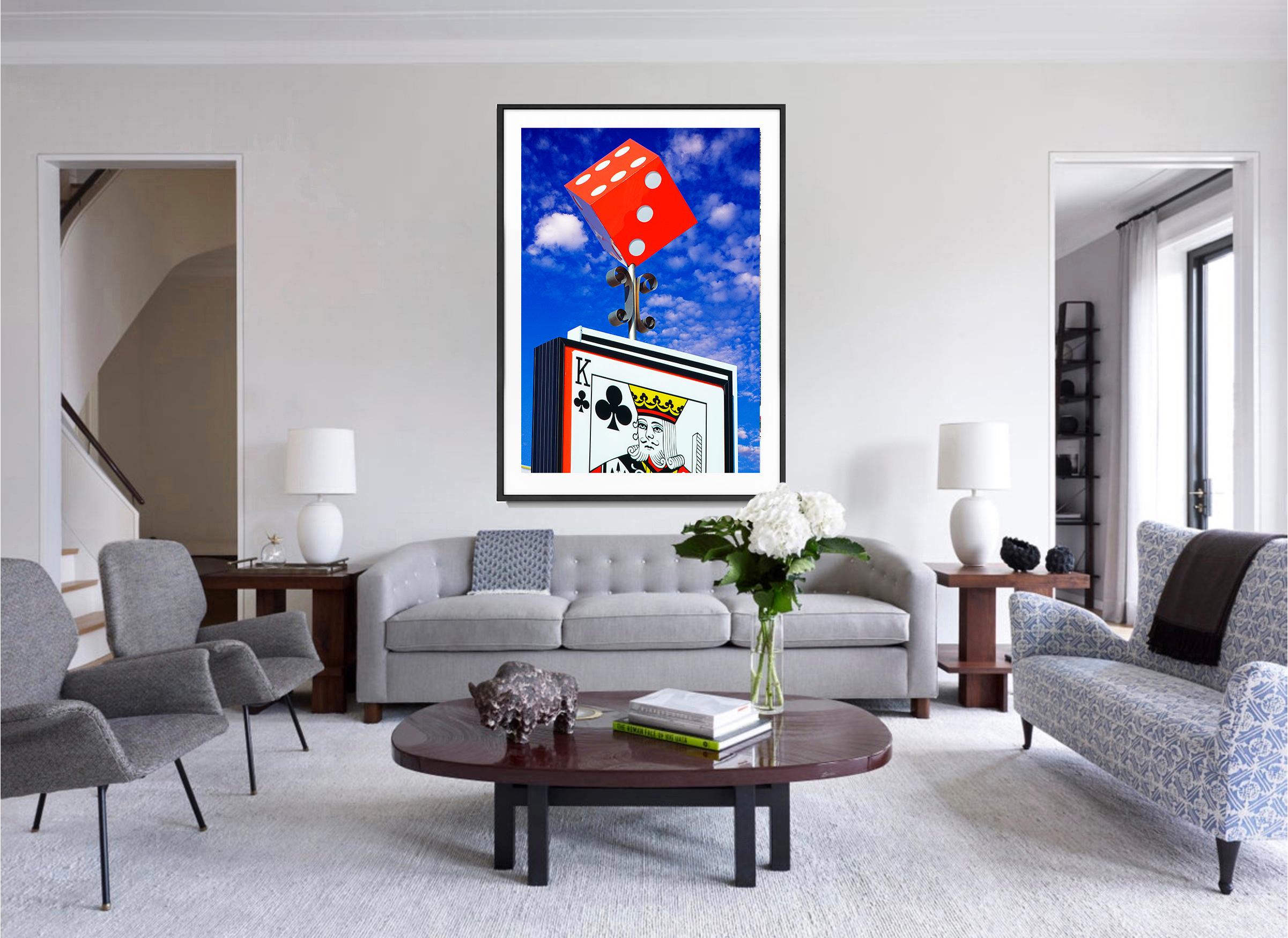Las Vegas Gambling Dice  - Primary Colors  - Abstract Geometric Photograph by Mitchell Funk