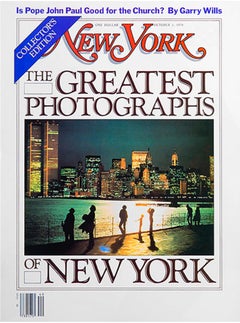 Das beste Foto der Skyline von Lower Manhattan in New York – Titelbild des „New York Mag“ aus den 1970er Jahren