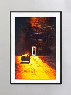 Magical light on road.  Litchfield, Connecticut