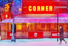 Manhattan Street Scene with Neon. 