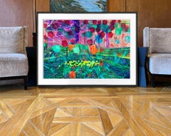 Multiple Exposure of  Colorful Flowers St. Patrick's Cathedral