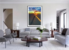 Muscular Nude Man on Dreamy Surreal Road to Destiny  - Primal Man in Nature