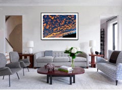 Mystisch Transzendent Orange Sonnenuntergang Großer Himmel