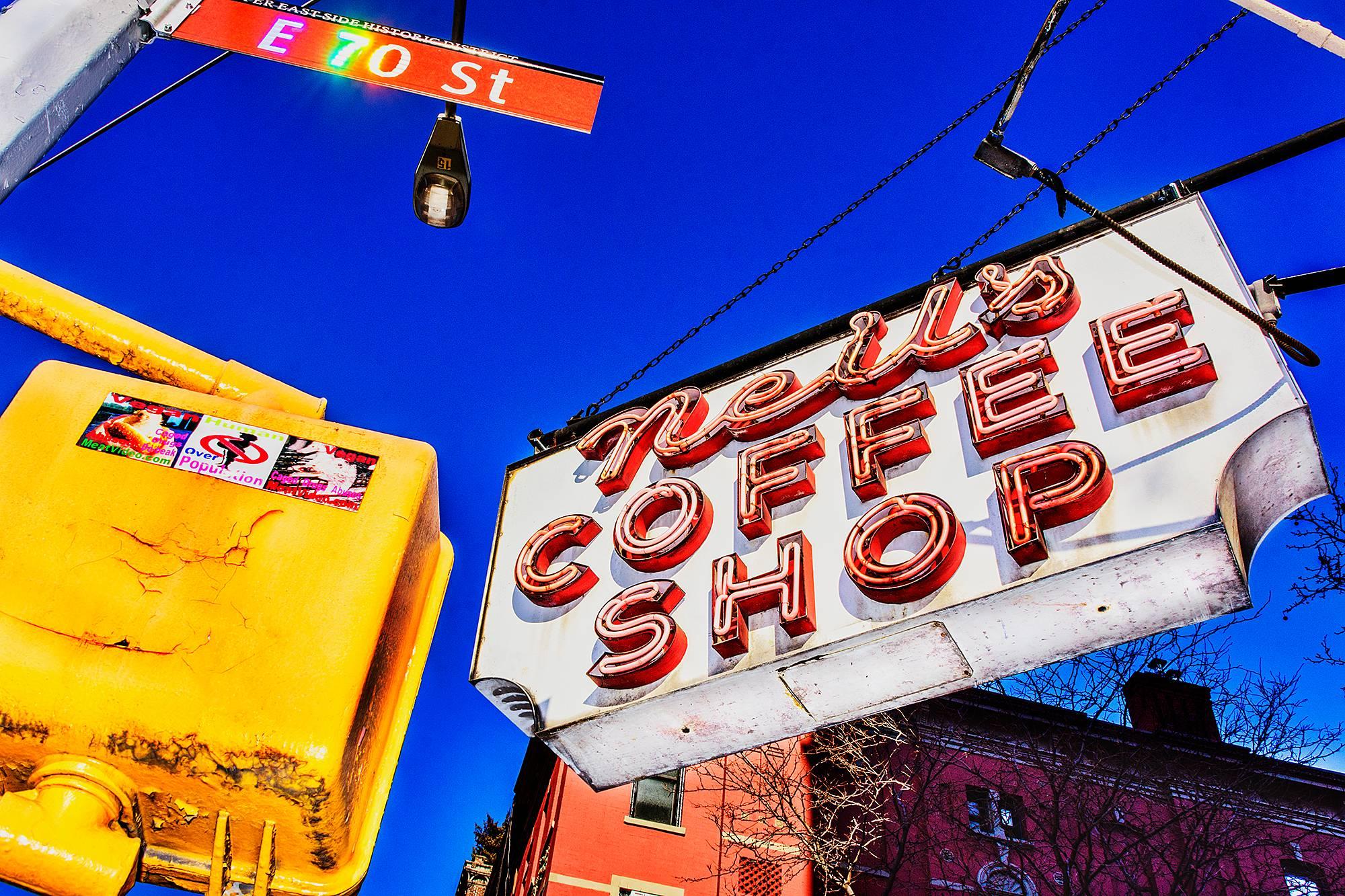 Mitchell Funk Color Photograph - Neil's Coffee Shop