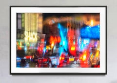 Neon Bar Sign Glow on Moody Manhattan Nocturne