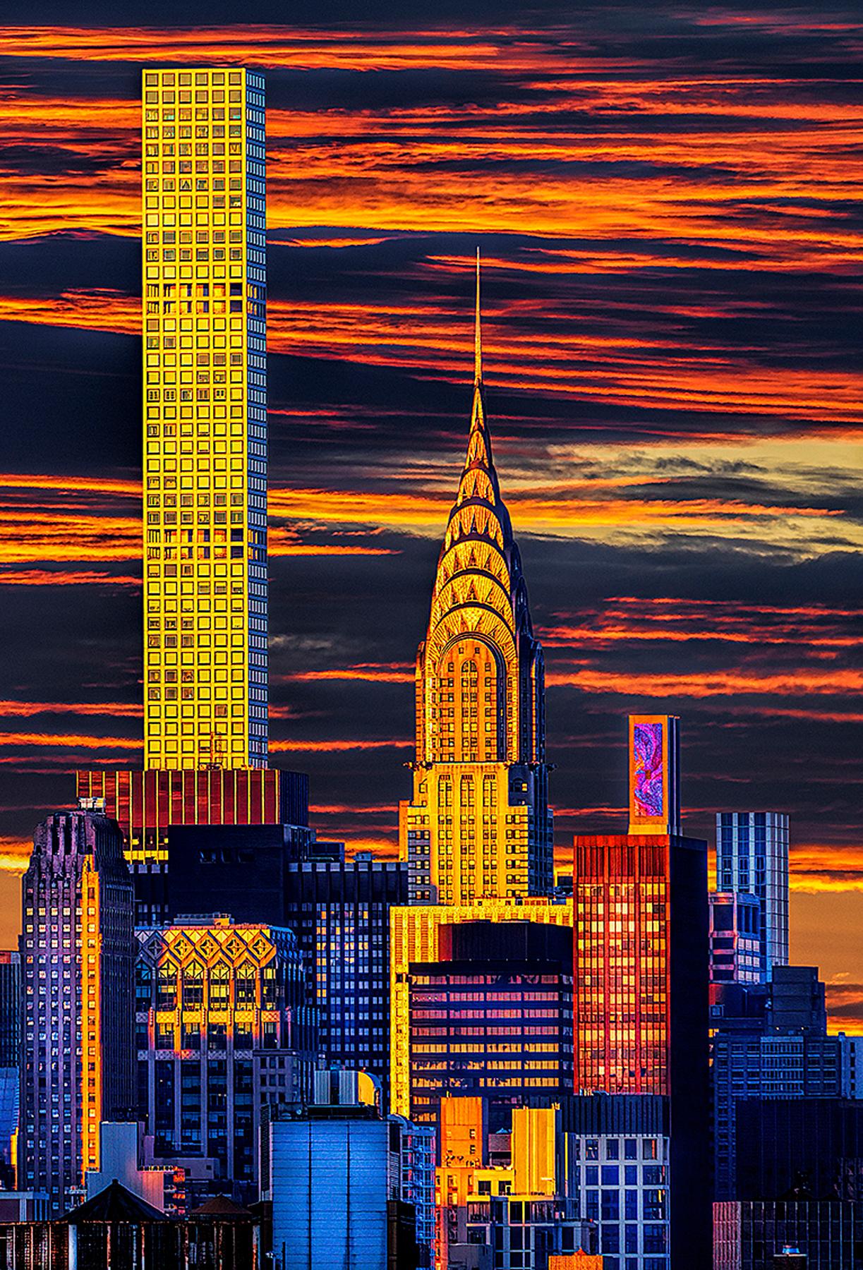 Skyline de Nueva York Supertalls  en la más deslumbrante puesta de sol en venta 1