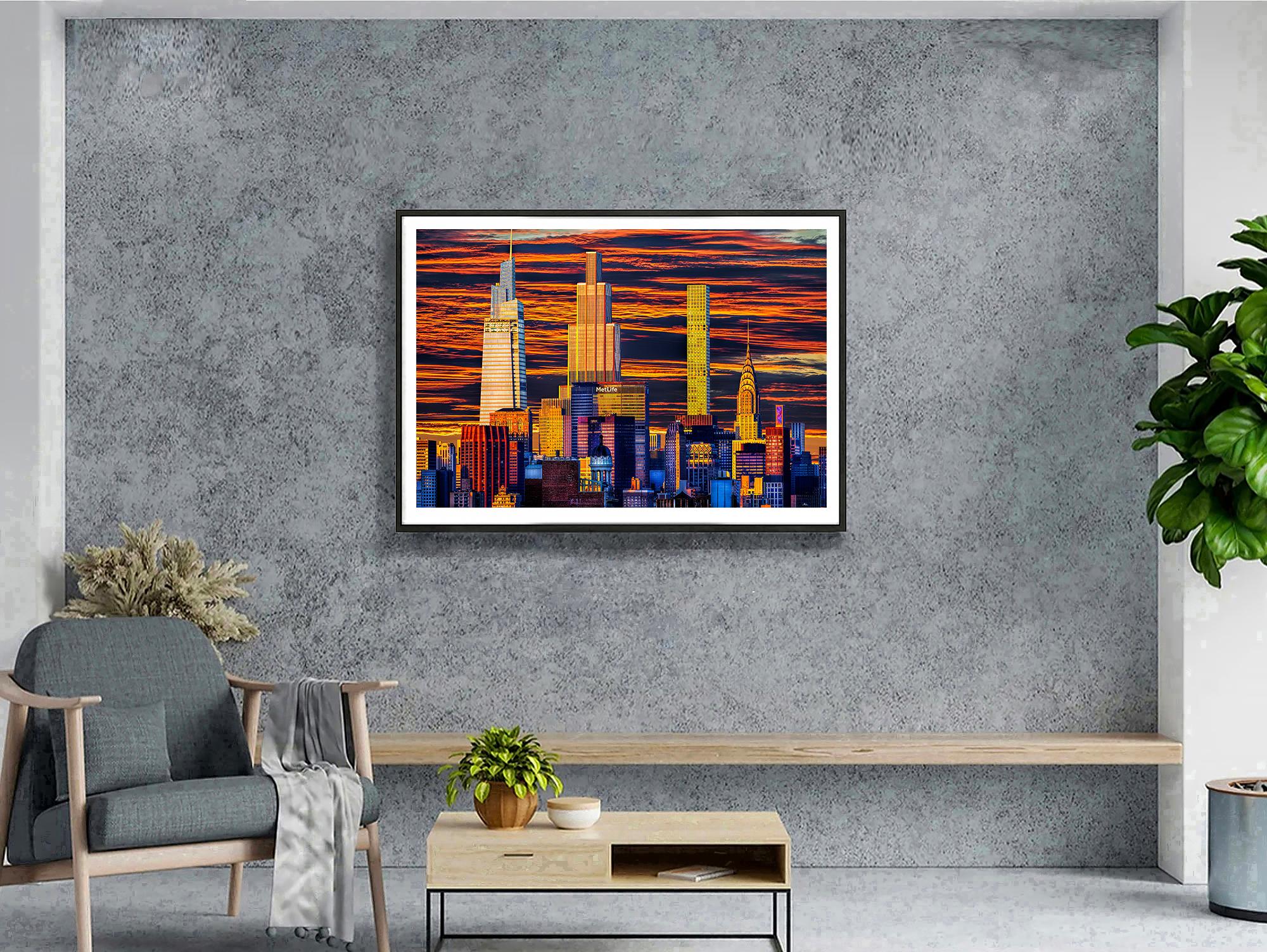 Skyline de Nueva York Supertalls  en la más deslumbrante puesta de sol en venta 3