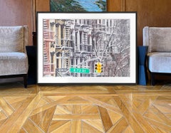 New York City Snow Abstract Architecture,  Monochromatic