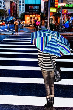 Street Scene in New York City mit der echten Street Art