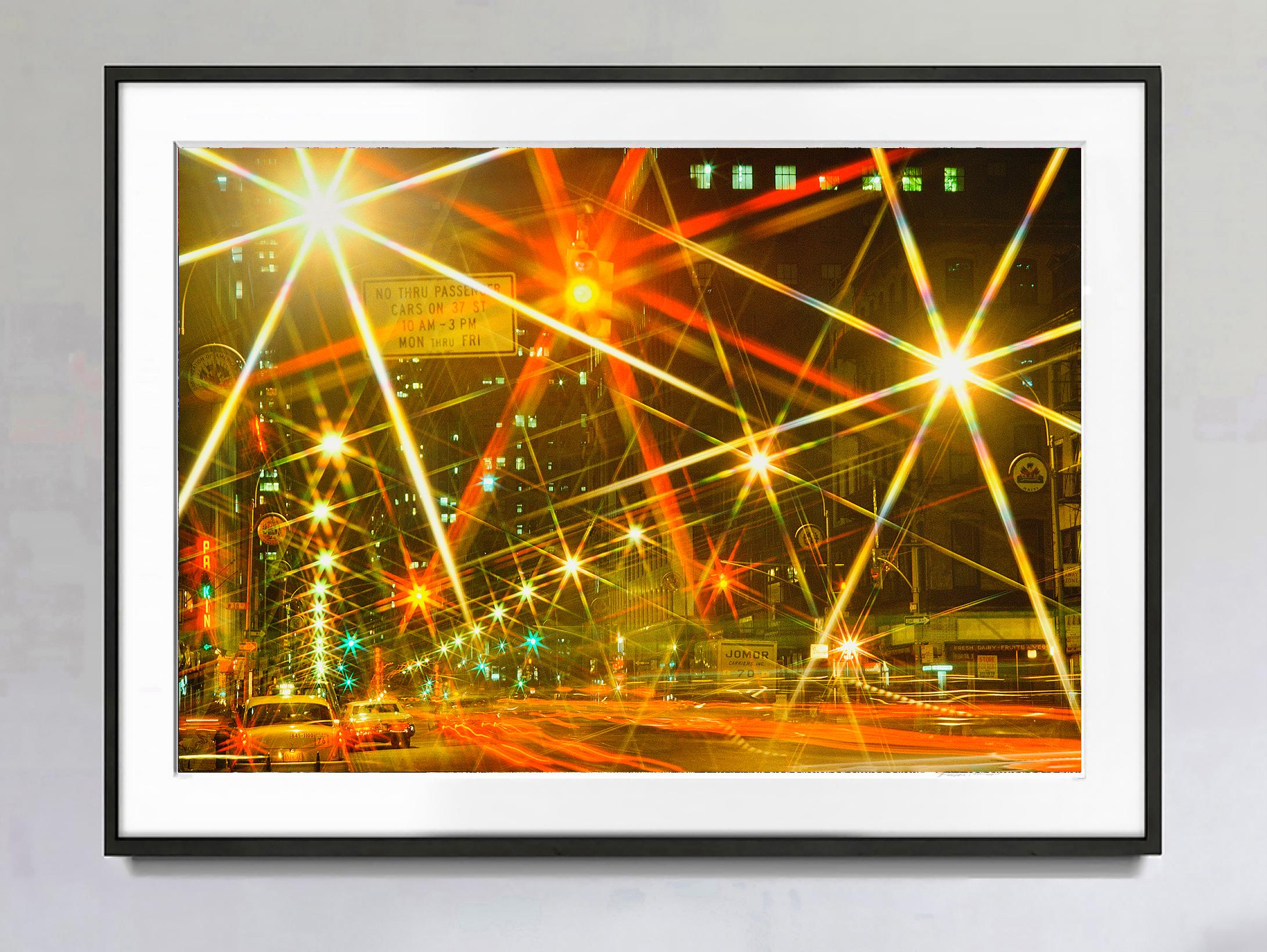 New York City Street Starbursts over Mid-Town Manhattan -Abstract Photography For Sale 1