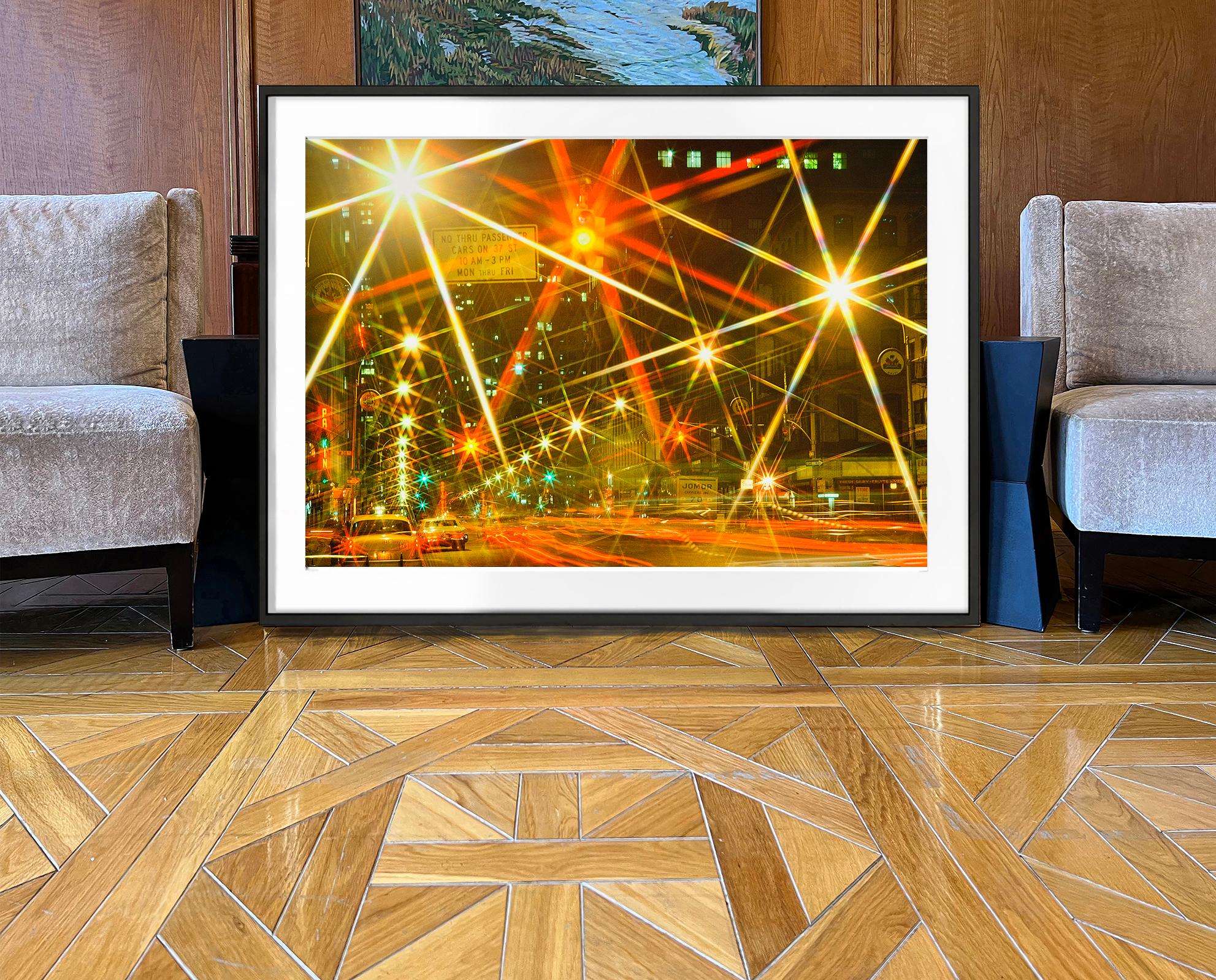 New York City Street Starbursts over Mid-Town Manhattan -Abstract Photography For Sale 2