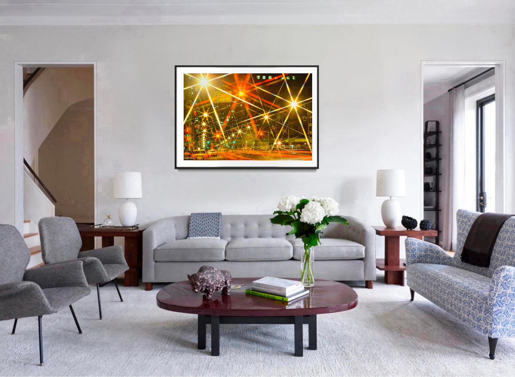 New York City Street Starbursts over Mid-Town Manhattan -Abstract Photography For Sale 3