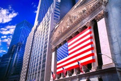 New York Stock Exchange with American Flag  - American Capitalism
