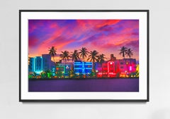 Ocean Drive Miami Beach Hotels South Beach, Color Photography, Mitchell Funk
