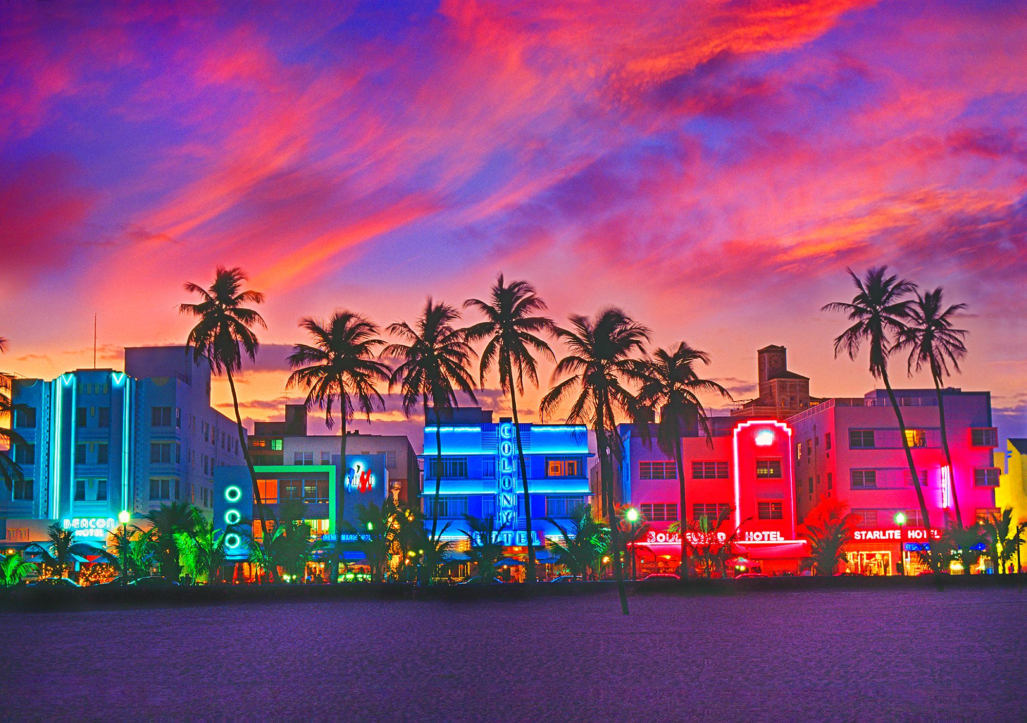 Ocean Drive Miami Beach Hotels South Beach, Color Photography, Mitchell Fun...