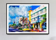 Mitchell Ocean Drive in Miami Beach, von Mitchell Funk, Landschaftsfotografie