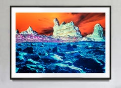 Surreale abstrakte Wüstenlandschaft, signierte Vintage-Farbfotografie, 4/15