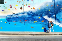 People Passing By Graffiti Wall Tenderloin, San Francisco Fine Art Color Print